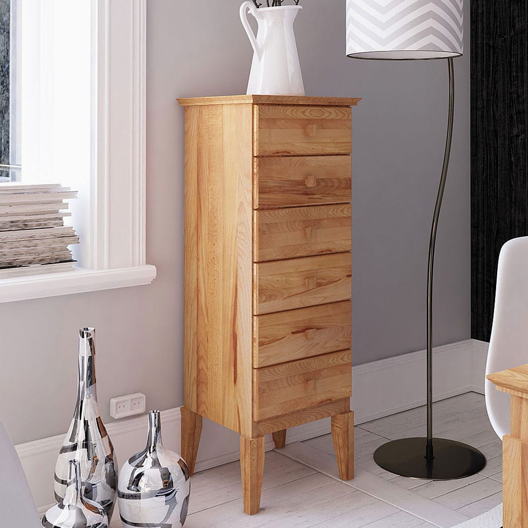 Kommode "Daria" - H100xB127xT45 cm - Wildeiche von allnatura