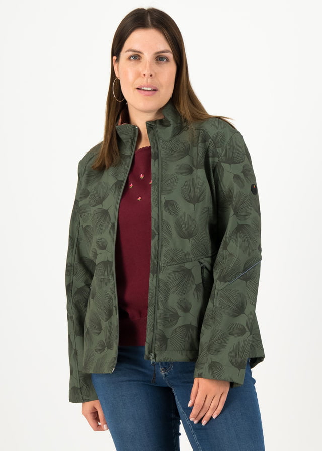 Softshelljacke Wanderlust Turtle Grün von blutsgeschwister