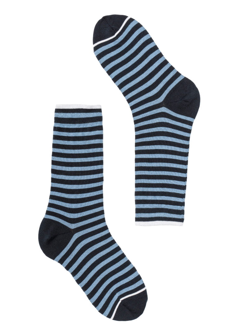 Basic Socks #STRIPES Navy / Blue von Recolution