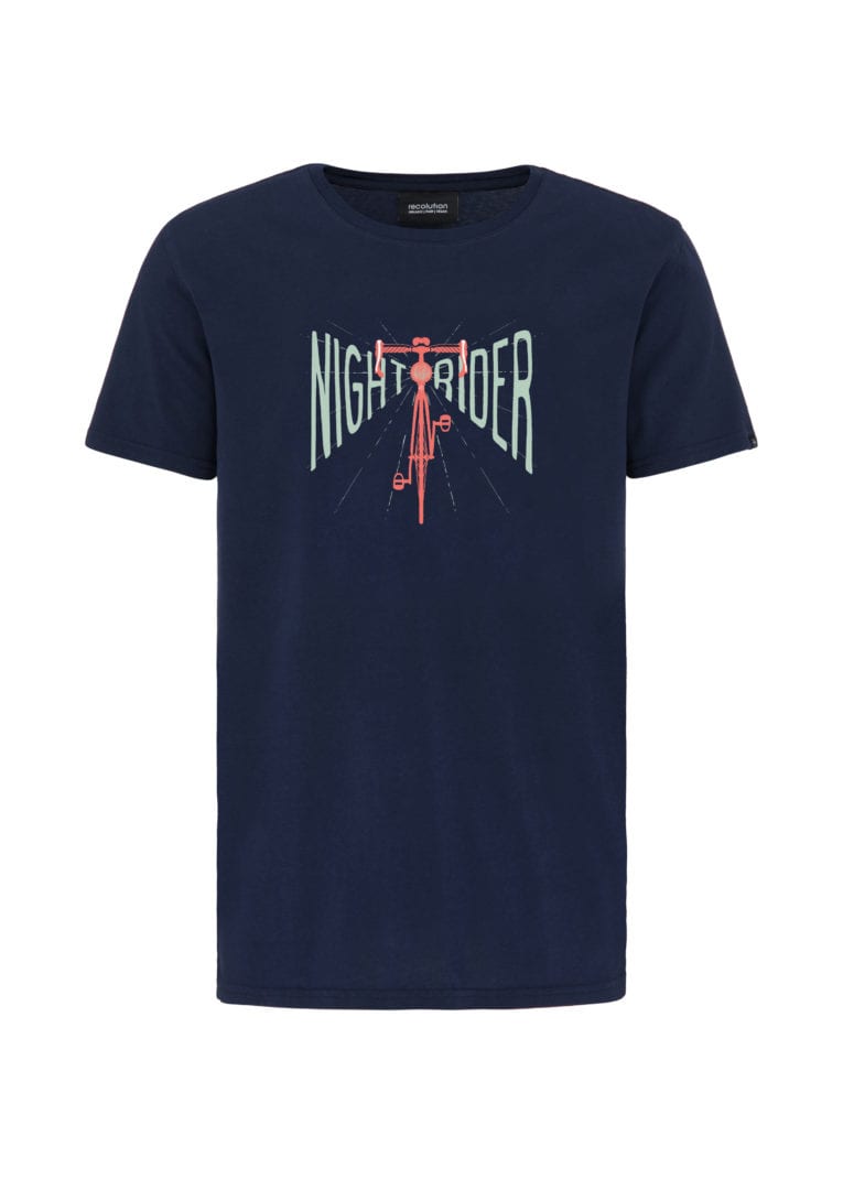 Casual T-Shirt #NIGHTRIDER Navy von Recolution