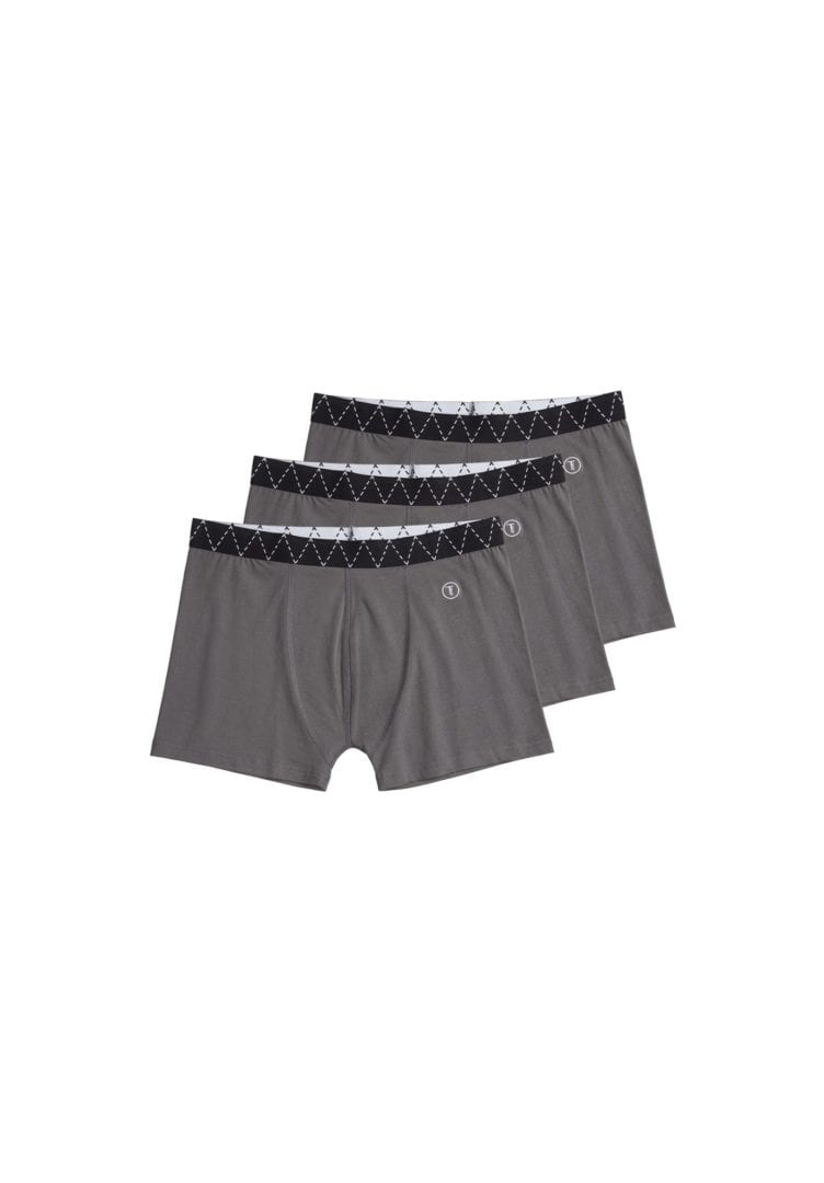 Herren Boxershorts Dunkelgrau 3er Pack von ThokkThokk