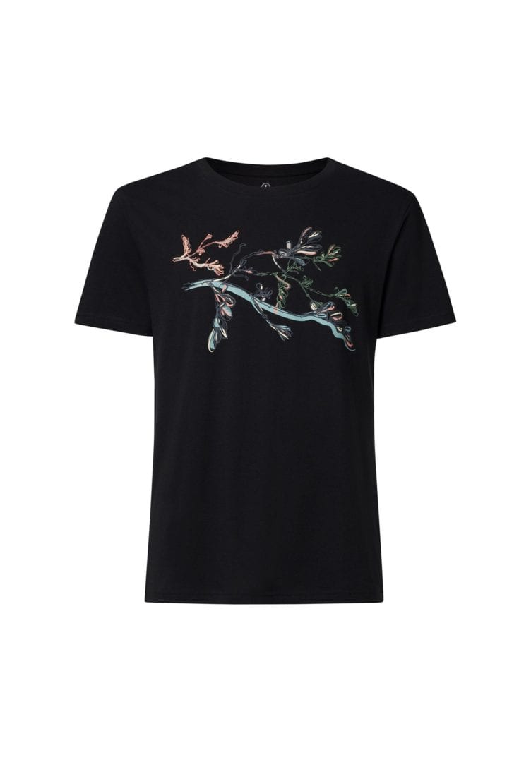 Herren T-Shirt Wild Leaves Schwarz von ThokkThokk