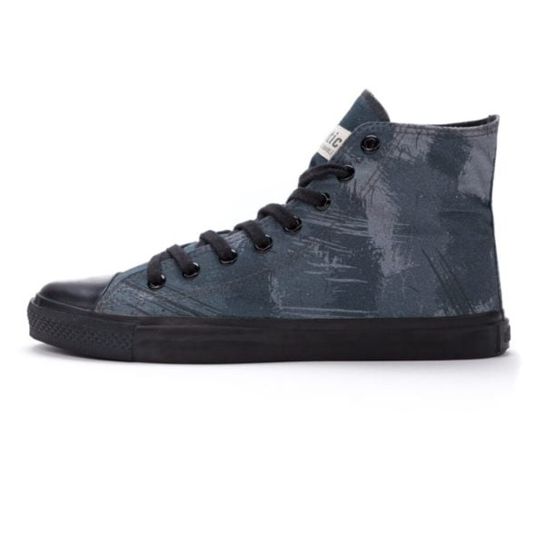 Fair Trainer Black Cap Hi Cut Dove Camo Indigo Jet Black von Ethletic