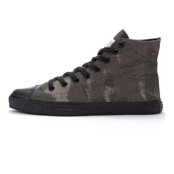 Fair Trainer Black Cap Hi Cut Dove Camo Olive Jet Black von Ethletic