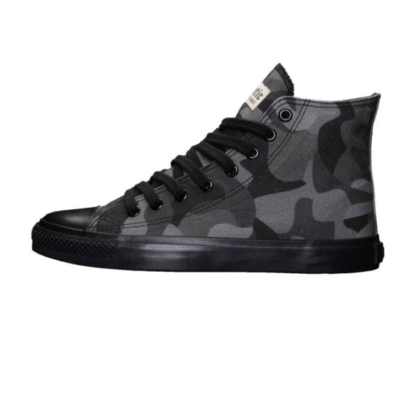 Fair Trainer Black Cap Hi Cut Human Rights Black Jet Black von Ethletic