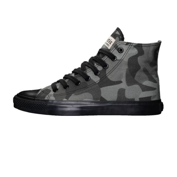 Fair Trainer Black Cap Hi Cut Human Rights Olive Jet Black von Ethletic