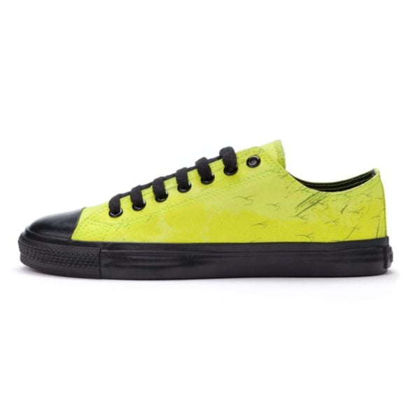 Fair Trainer Black Cap Lo Cut Dove Camo Neon Lime Jet Black von Ethletic