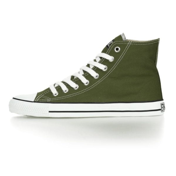 Fair Trainer White Cap Hi Cut Camping Green Just White von Ethletic