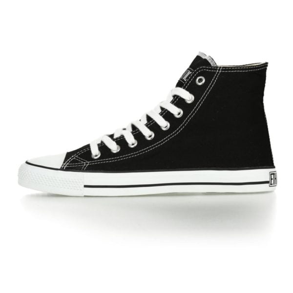 Fair Trainer White Cap Hi Cut Classic Jet Black Just White von Ethletic