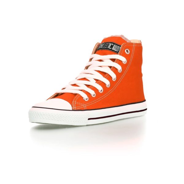 Fair Trainer White Cap Hi Cut Collection 15 Mandarin Orange Just White von Ethletic