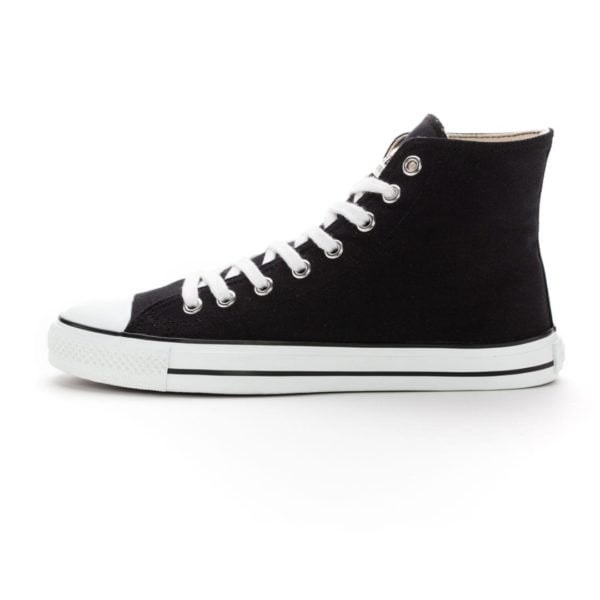 Fair Trainer White Cap Hi Cut Jet Black Just White von Ethletic