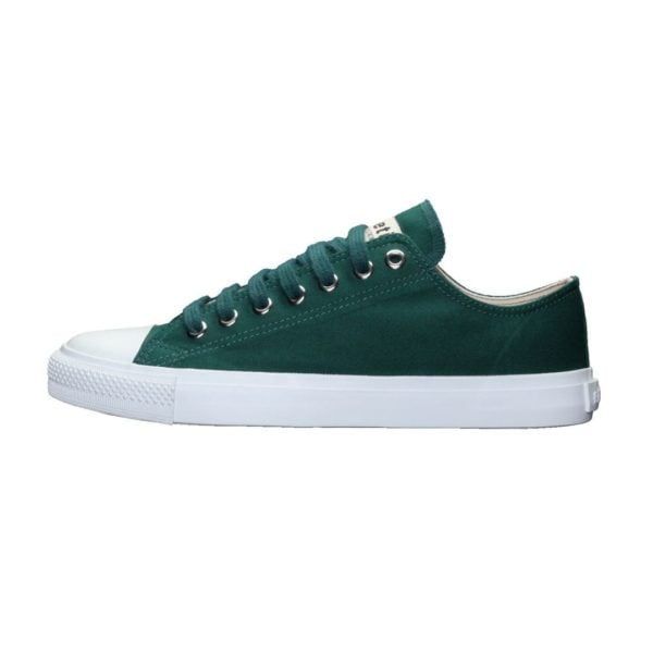 Fair Trainer White Cap Lo Cut Emerald Velvet Just White von Ethletic