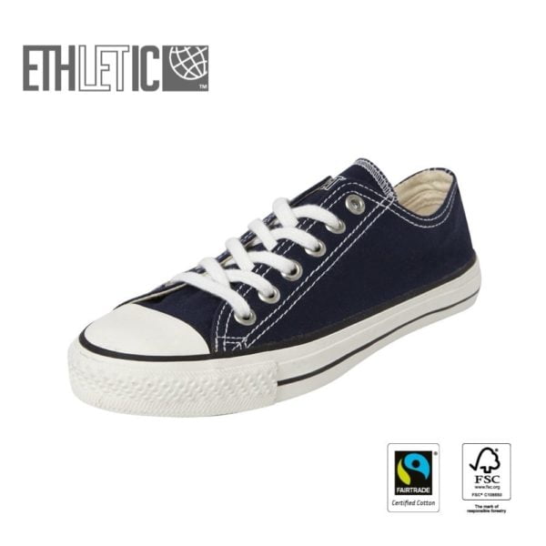 Kids Lo Cut Classic Ocean Blue Just White von Ethletic