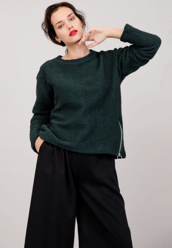 Damen Sweater THUJA Dunkelgrün von LovJoi