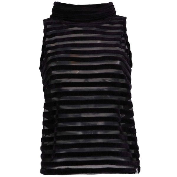 Damen Top FEATHERFOIL Schwarz von LovJoi