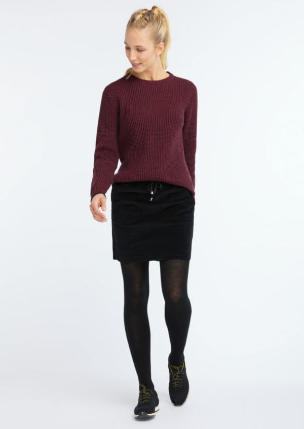 Corduroy Skirt Black von Recolution