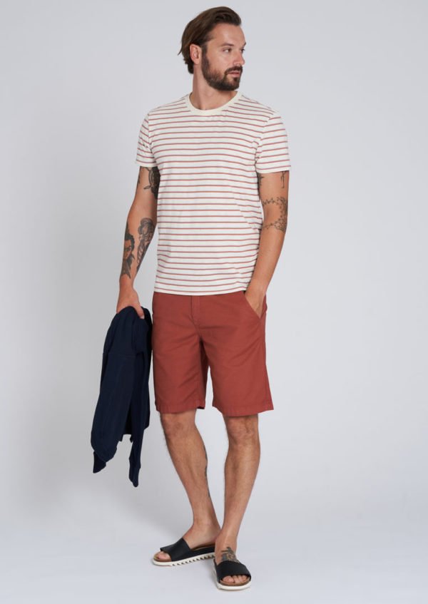 Casual T-Shirt #STRIPES Light Creme von Recolution