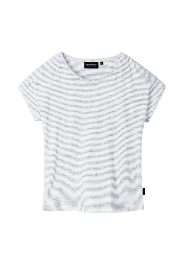 Casual T-Shirt #STRIPES Navy / White von Recolution