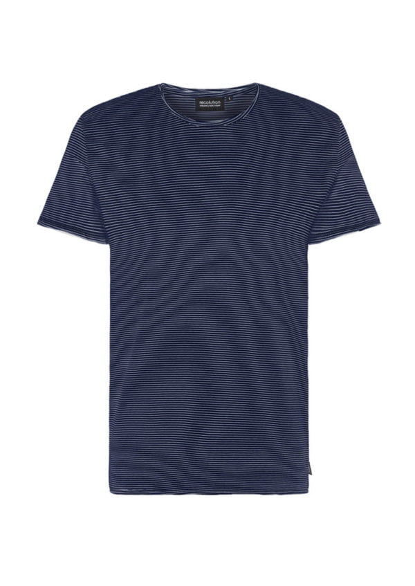 Casual T-Shirt #STRIPES Navy / White von Recolution