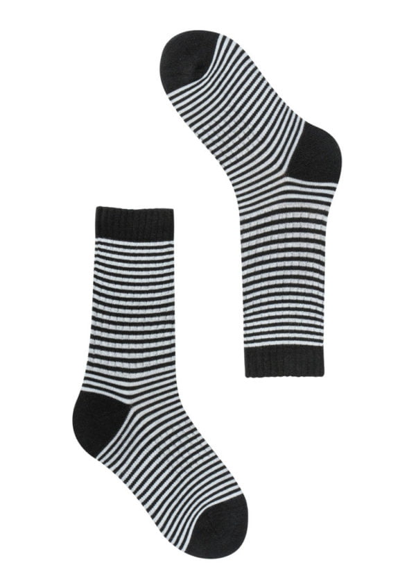 Classic Socks #STRIPES Black / White von Recolution