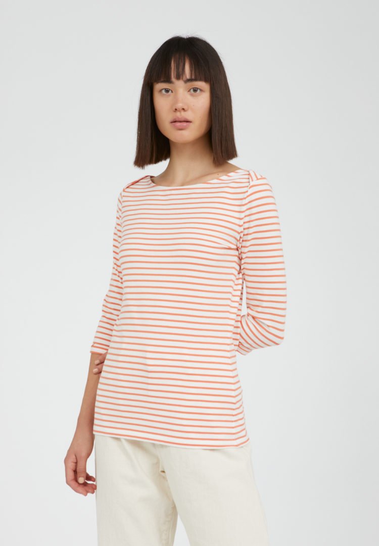 Longsleeve Dalenaa Stripes In Off White-sunrise von ArmedAngels