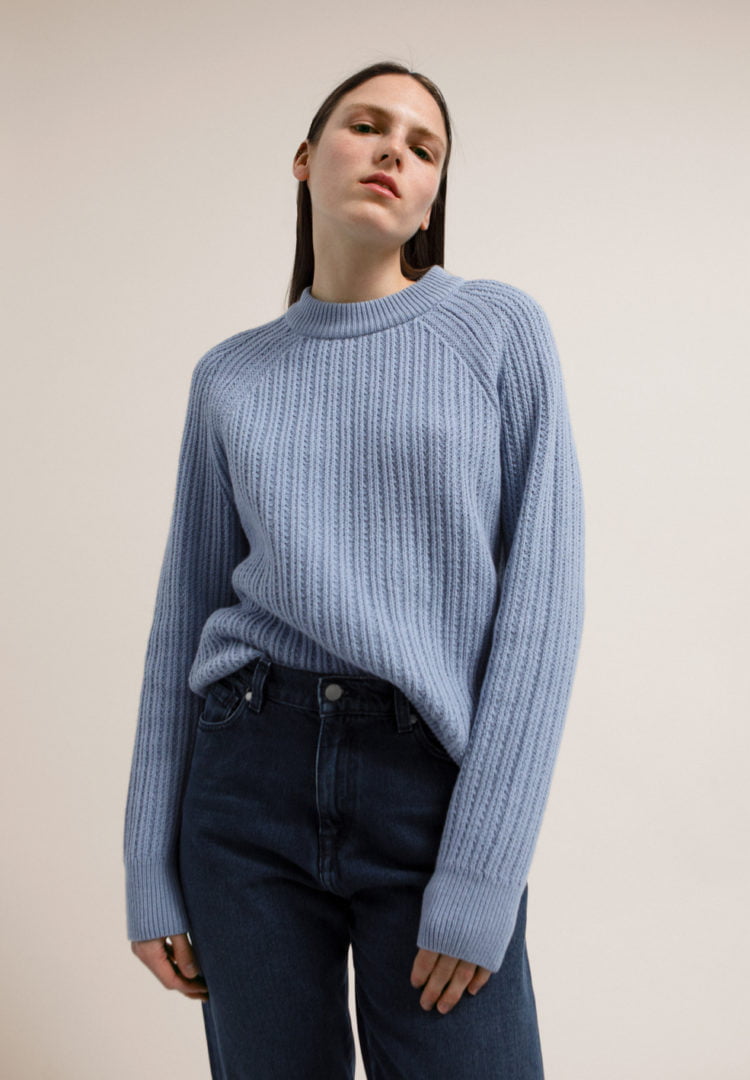 Strickpullover Hinaa In Arctic Blue von ArmedAngels