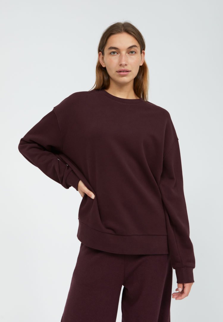 Sweatshirt Aarin In Aubergine von ArmedAngels