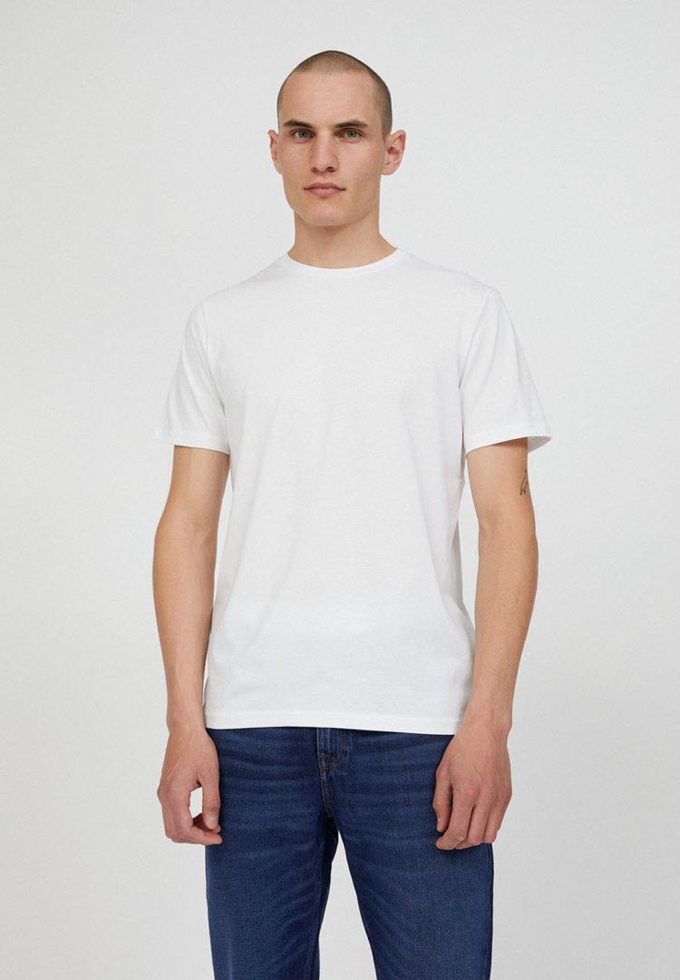 T-shirt Jaames In White von ArmedAngels