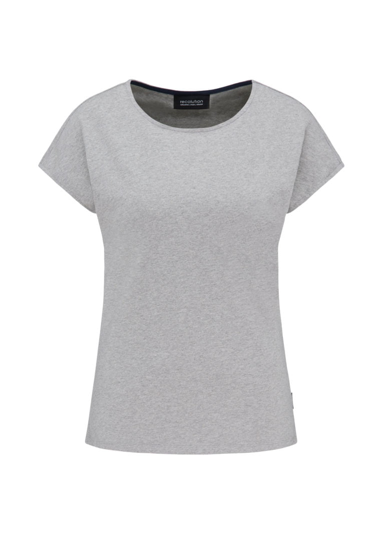Casual T-Shirt Grey Mélange von Recolution