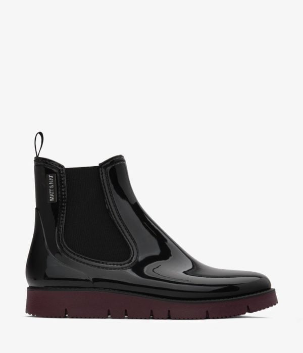 Chelz Vegane Regen Boots Black von Matt & Natt