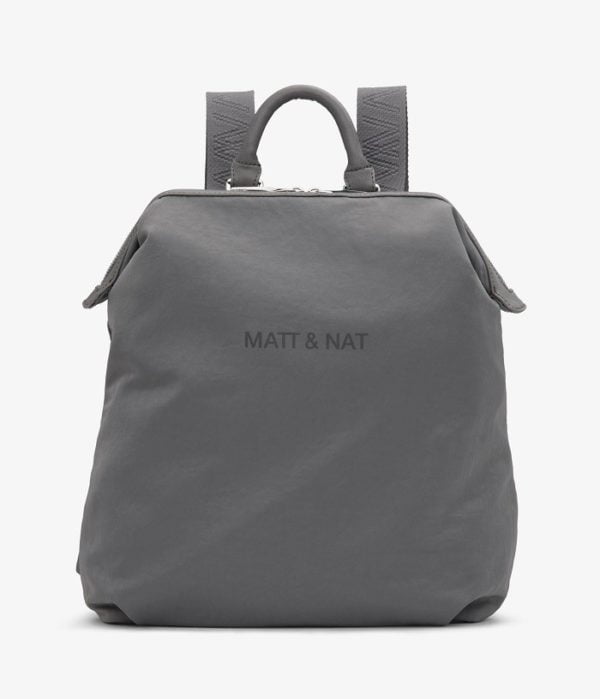 Dublin Veganer Nylon Rucksack Grey von Matt & Natt