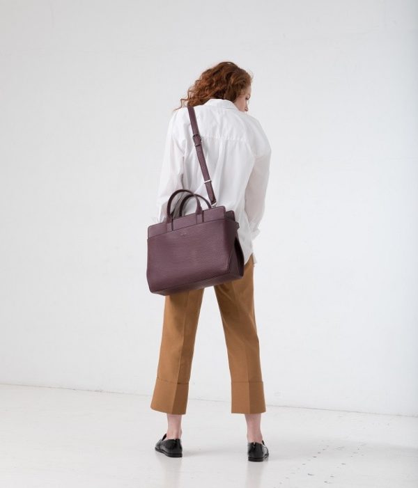 Gloria Henkeltasche Aus Veganem Leder Red von Matt & Natt