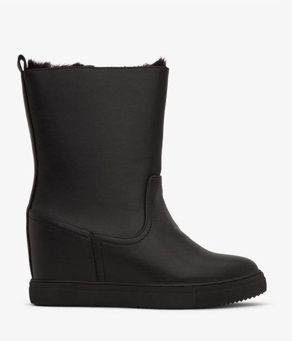 Laureen Vegane Fell Stiefel Schwarz von Matt & Natt