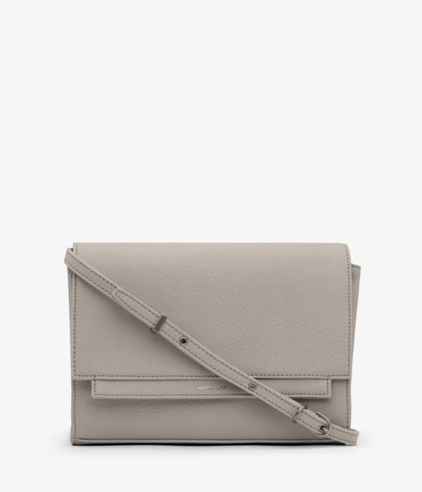 Silvi Faux Leather Clutch Cement von Matt & Natt