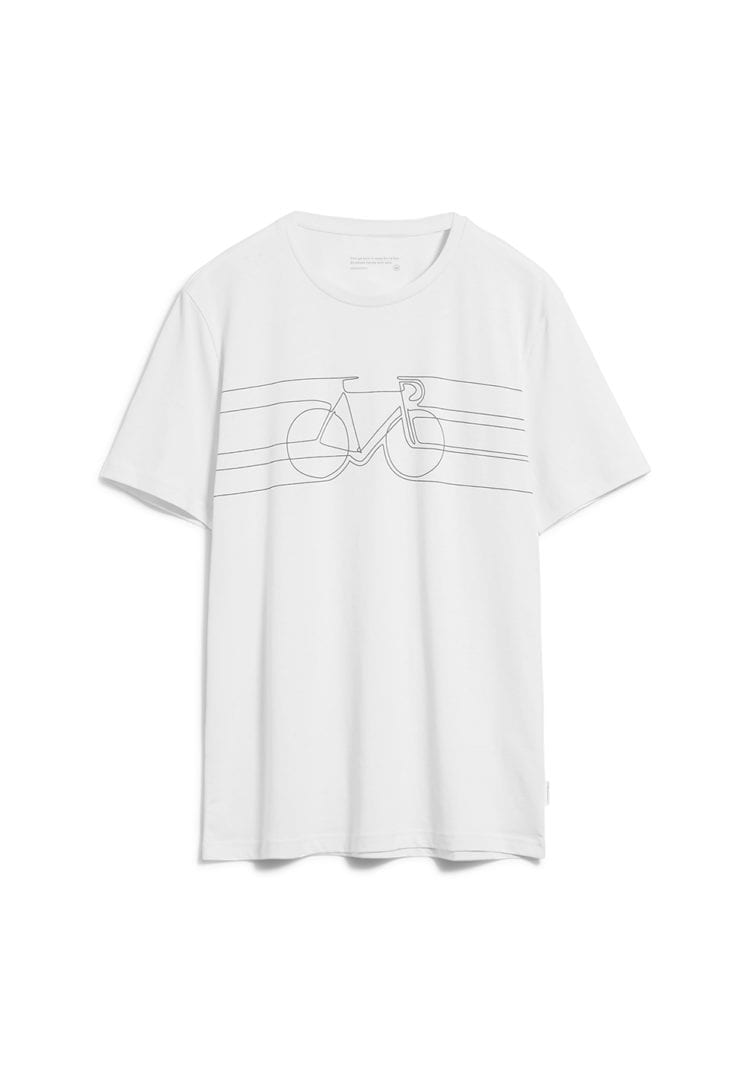 T-shirt Jaames Smooth Bike In White von ArmedAngels