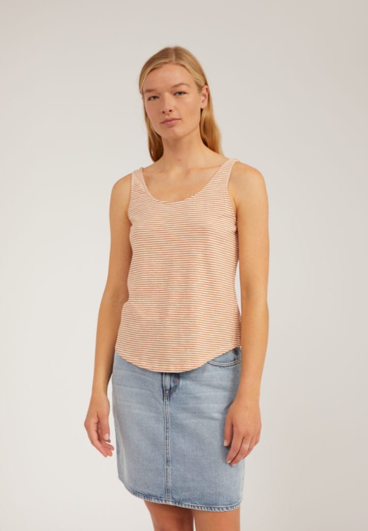 Top Aariana Pretty Stripes In Toasted Hazel-oatmilk von ArmedAngels