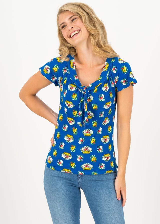 Jersey Shirt Carmelita Blau von blutsgeschwister