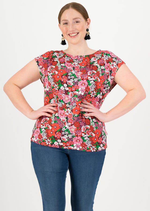 Jersey T-shirt Flowgirl Lila von blutsgeschwister