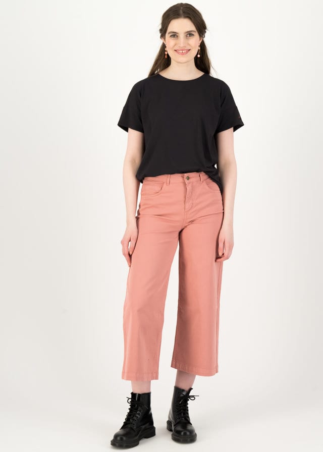 Logo High Waist Culotte Rosa von blutsgeschwister
