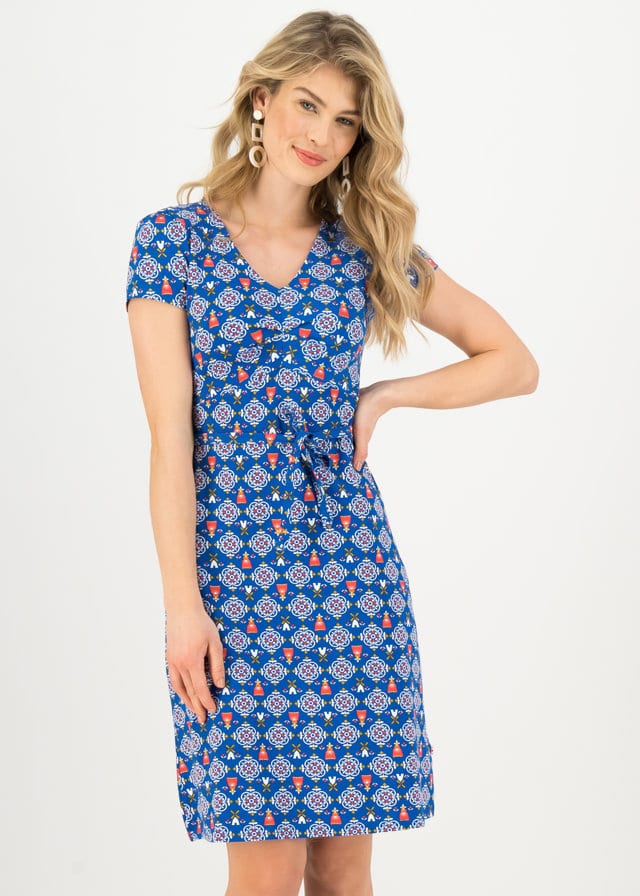 Sommerkleid Sally Tomato Blau von blutsgeschwister