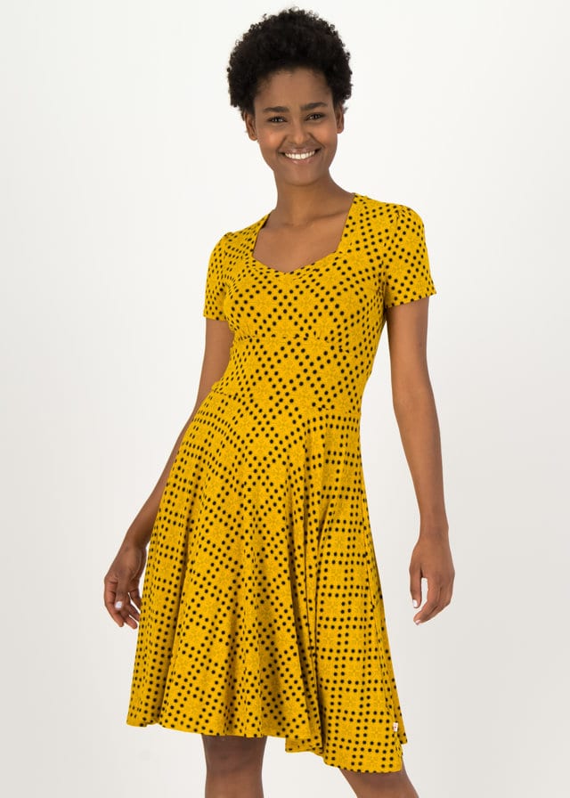 Sommerkleid Urlaub Auf Balkonien Gelb von blutsgeschwister