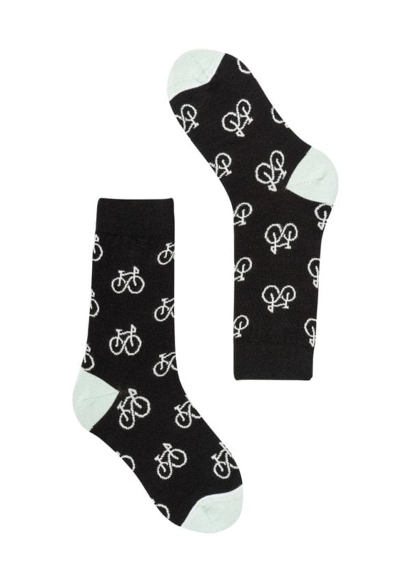 Basic Socks #BIKES Black / Mint von Recolution