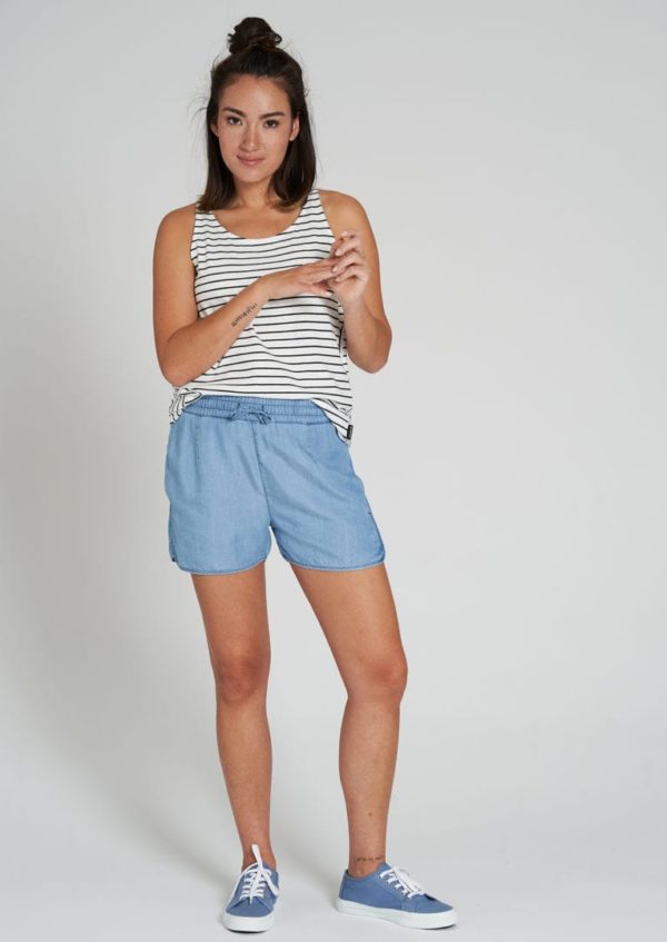 Casual Top #STRIPES Navy / White von Recolution