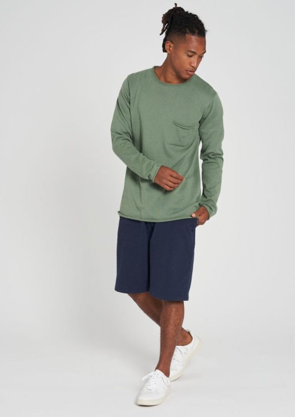 Light Knit Crew Neck Light Khaki von Recolution
