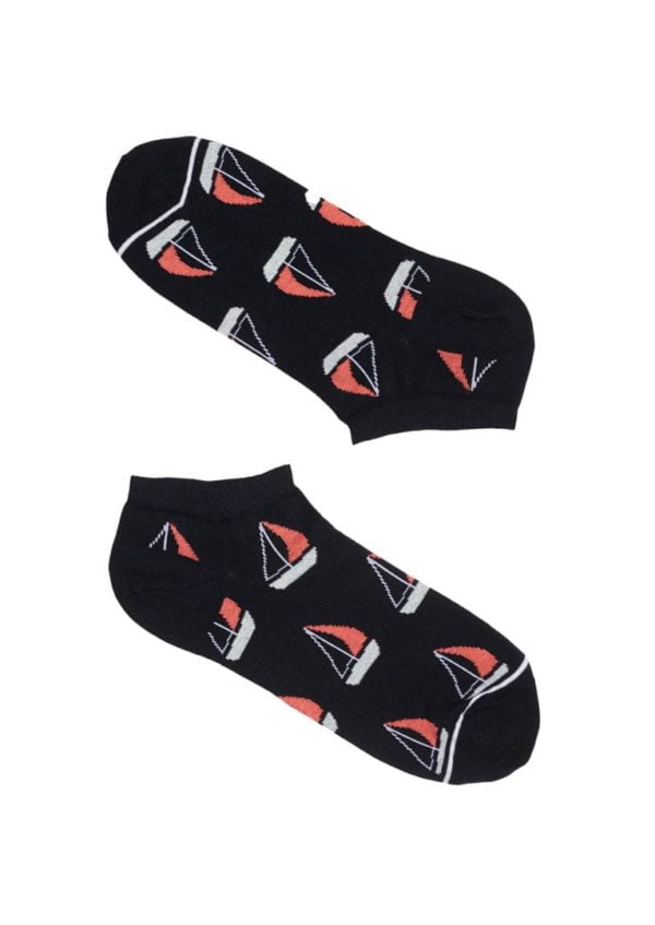 Short Socks #SAILINGBOAT Navy / Mint / Coral / White von Recolution