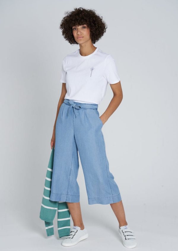 Tencel Culotte Light Denim Blue von Recolution