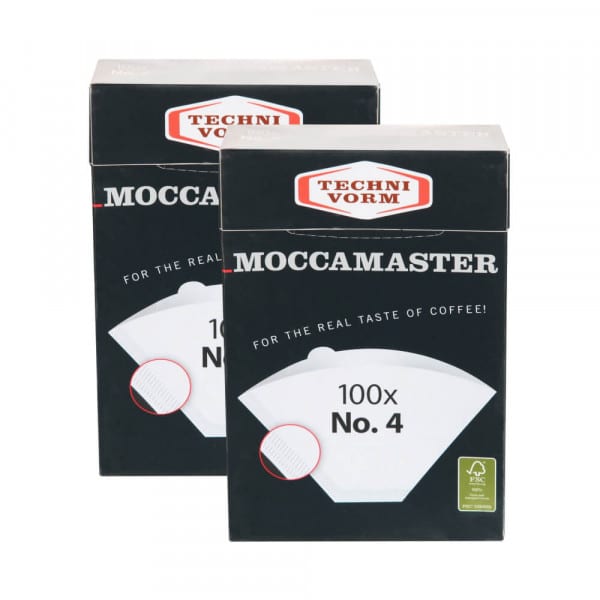 Moccamaster Papierfilter Nr. 4 weiß - 200 Stück von Technivorm