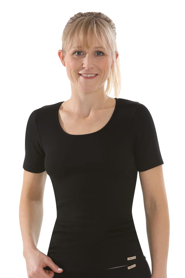 Kurzarm Shirt - Schwarz von Comazo