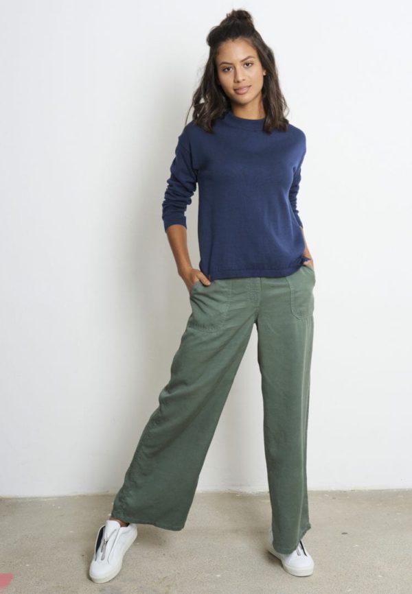 Crew Neck Basic Dark Summer Blue von Recolution