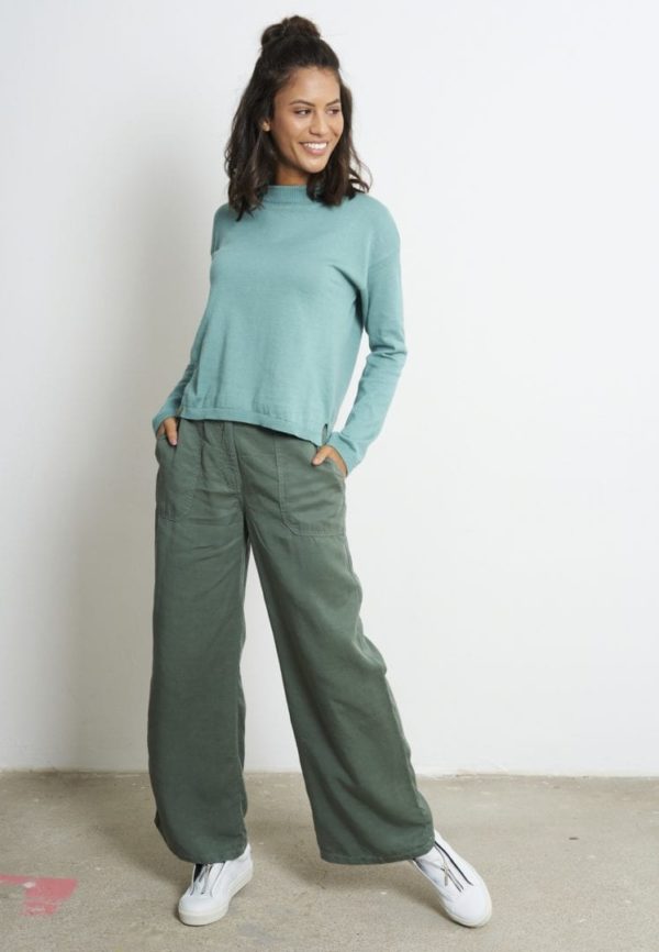 Crew Neck Basic Sea Green von Recolution